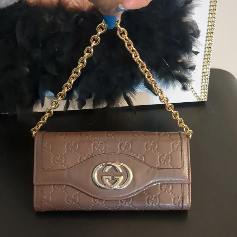 Gucci Guccissima Emboss Signature Continental Interlocking GG Emblem Wallet COA - Picture 4 of 17